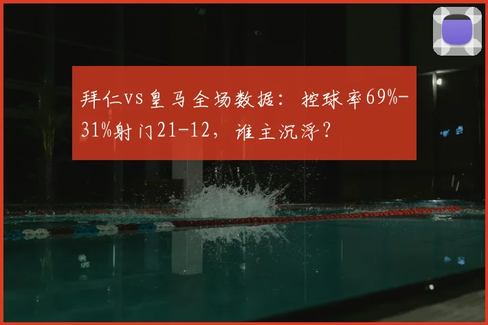 拜仁vs皇马全场数据:控球率69%-31%射门21-12,谁主沉浮?